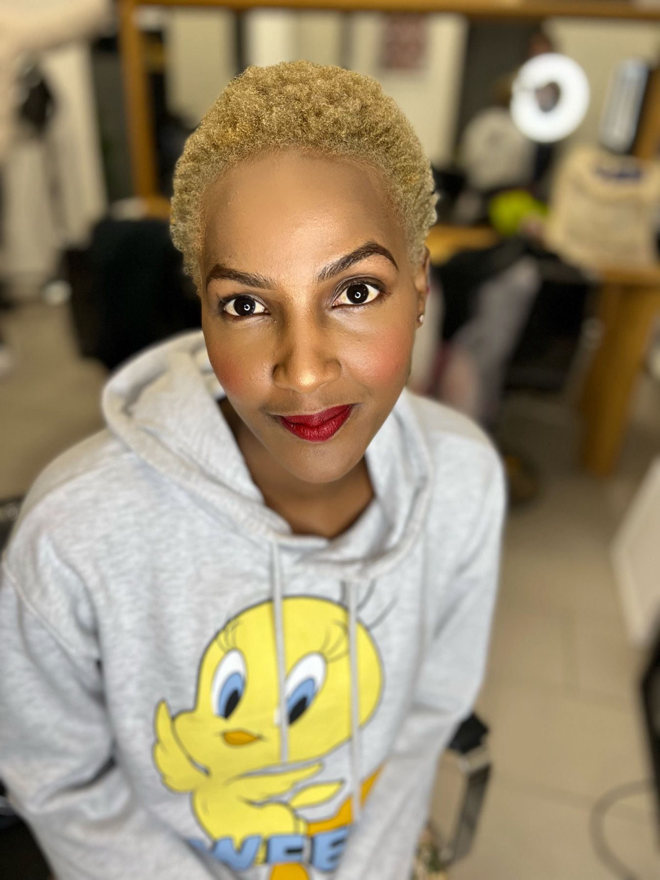 Cut and color hair result 1